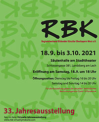 RBK Jahresausstellung_2021 in der Säulenhalle Landsberg am Lech, 18.9. - 3.10.2021
